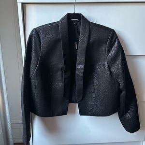 NWT Express cropped blazer with sheen